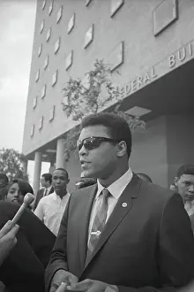 Muhammad Ali Leaving Federal Court