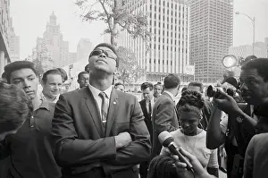 Muhammad Ali Looking Up at Sky