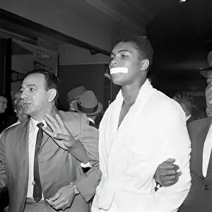 Bathrobe Prints: Muhammad Ali with His Mouth Taped