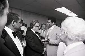 Reception Prints: Muhammad Ali Talking to Henry Kissinger