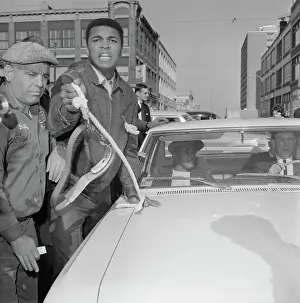 Muhammad Ali Taunting Sonny Liston in Car