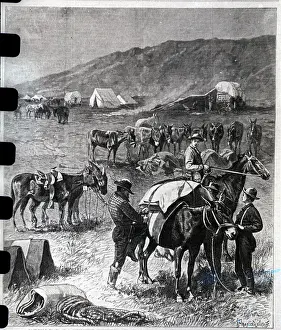 Mule Train and Surveyors