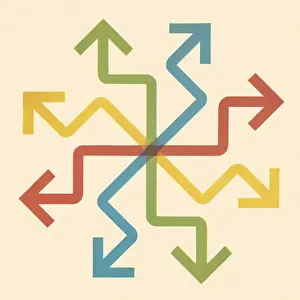 Multi-Colored Arrow