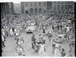 Mummers Performing in Annual Parade