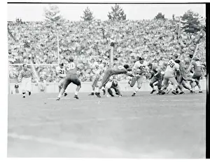 Lafayette Prints: Bill Murakowski Avoiding a Tackle