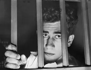 Teenage Boy Prints: Murder Suspect Looking from Behind Bars
