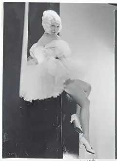 Muriel Evans Posing in Short Dress
