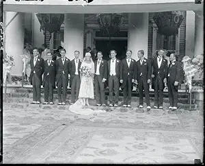 Muriel Vanderbilt and Wedding Ushers