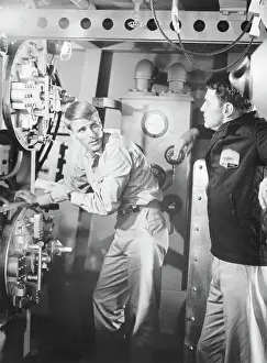 Murray Rose on Set of Ice Station Zebra