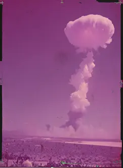 Nevada Prints: Mushroom Cloud from Atomic Explosion