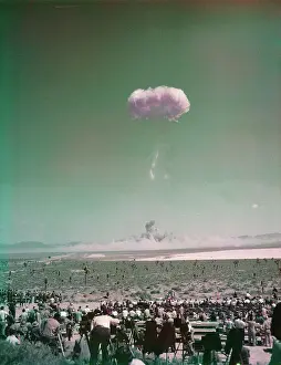 Nevada Prints: Mushroom Cloud from Atomic Explosion