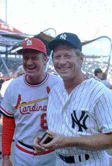 Stan Musial Prints: Musial & Mantle At All Star Game