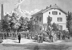 3 People Prints: The music band of the workers of the Arnold Staub weaving mill in Kuchen