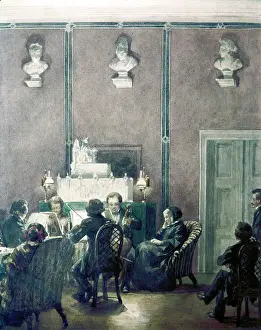 Concert Prints: Musical evening at the house of Bettina Brentano