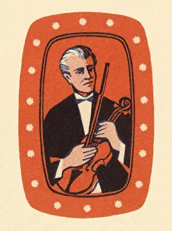 Musician Holding Violin