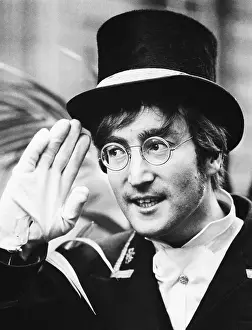 Beatles Prints: Musician John Lennon Dressed as a Doorman