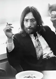 Smoking Prints: Musician John Lennon Smoking