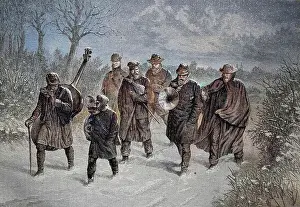 Handcrafted Good Prints: Musikkapelle im Schnee, Germany
