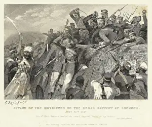 Leader Prints: Mutineers In Battle At Lucknow/ India