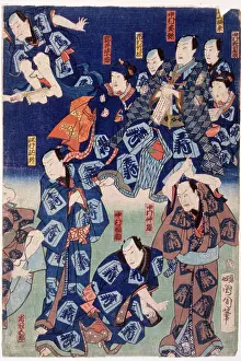 Arc0003748 Prints: Myriad of actors (triptych)