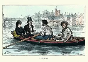 Images Dated 8th March 2018: The Mystery of Edwin Drood, Rowing Up The River Thames