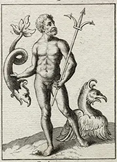 Mythological Character with Creature