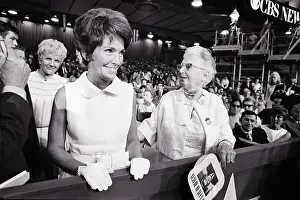 Applauding Prints: N. Reagan & Her Mother Smile @ Applause