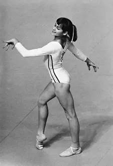 Nadia Comaneci Performing in Floor Exercise