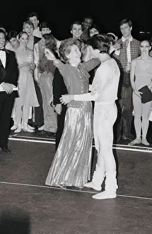 Nancy Reagan Hugging Her Son