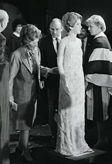 Philanthropy Prints: Nancy Reagan Inspecting a Ball Gown