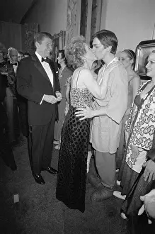 Nancy Reagan Kissing Son After Dance Performance