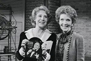 Nancy Reagan Posing with Arlene Francis