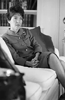 Sacramento Prints: Nancy Reagan Sitting in Living Room