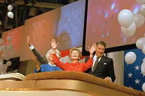 Dallas Prints: Nancy Reagan Waving