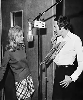 Nancy Sinatra in Recording Studio with John Barry