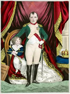 Images Dated 18th April 2019: Napoleon Bonaparte and His Son