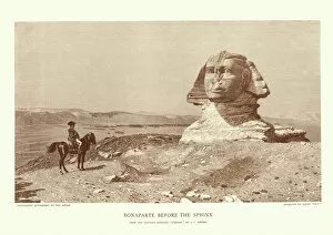 Images Dated 8th September 2016: Napoleon Bonaparte before the Sphinx