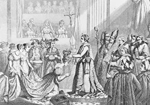 Josephine Prints: Napoleon Crowning Josephine