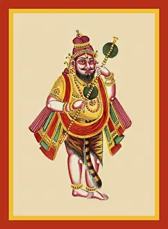 Armor Prints: Naradastands carrying the vina
