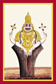Armor Prints: Narahsiṁha emerging from a pillar