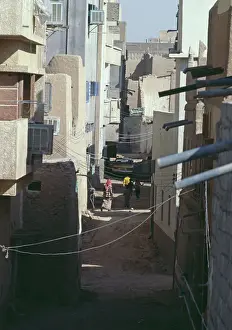 Huty33375 Prints: A Narrow Street, Riyadh