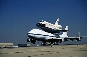 NASA Boeing Space Shuttle and Boeing 747 Carrier Aircraft