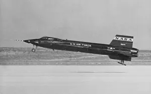 Nasa Prints: NASA X-15 Landing in Mojave Desert
