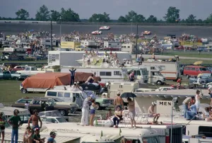 Huty33369 Prints: NASCAR fans at Daytona Beach