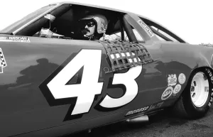 Prints of DAYTONA BEACH, FLORIDA - FEBRUARY 1980: NASCAR champion Richard Petty sits behind the wheel of his No Chasing Speed: Motorsport in Motion: NASCAR races and drivers
