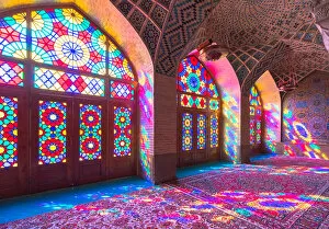 Images Dated 11th June 2018: Nasir al-Mulk Mosque in Shiraz, Iran
