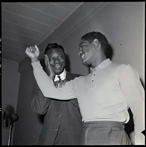 Nat King Cole And Gene Jones Pose