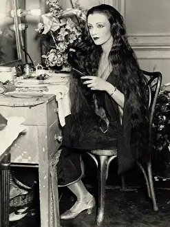 Natacha Rambova During an Interview