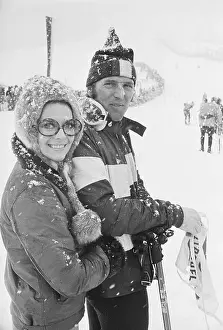 Natalie Wood and Billy Kidd Wearing Ski Outfits