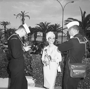 Natalie Wood Being Photographed by Sailors